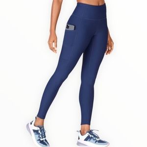 Fabletics Navy Blue High Waist Pocket Leggings XS